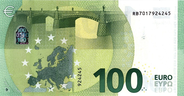 P24RB European Union 100 Euro (2019-Draghi)